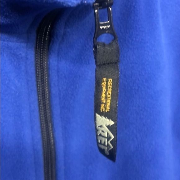 REI Unisex Blue Fleece ZIP Front Vest - Picture 3 of 5